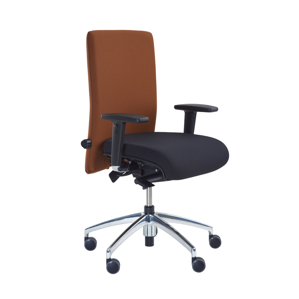 Modern office swivel chair with intervertebral-disc and arthrodesis support seat MODEL 1.200